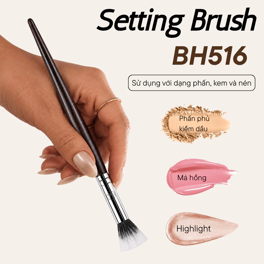 Cọ Phủ Phấn Chi Tiết BH Cosmetics Setting Brush BH516